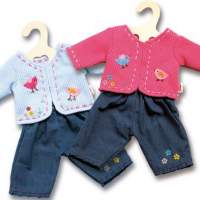 Doll jacket with jeans 35-45 cm, 1 piece
