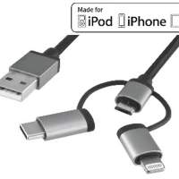 DINIC MAG USB 3 in1 Daten-/Ladekabel 1m 6er pack
