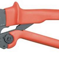 Crimphebelzange L.250mm für Steckverbinder K-Griffhüllen Öffnungsfeder Knipex