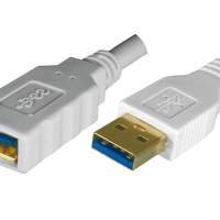 DINIC MAG USB 3.0 Verlängerung 2m, weiß 4er pack
