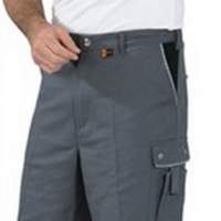 Shorts canvas 320 size L grey/black 65% PES/35% cotton