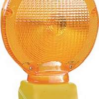 Baustellenleuchte MonoLight LED gelb Linsen-Ø 180 mm Leuchtenkopf drehbar
