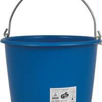Construction bucket content 12L. hard to crane blue