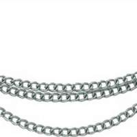 Hammer chain Jasper length 42 cm silver metal