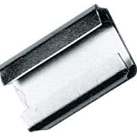 Locking sleeves B.19xL.28mm galvanized C-shape for packaging straps, 3000 pieces