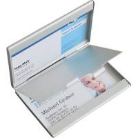 Sigel business card case Twin VZ136 max. 30 cards aluminum silver