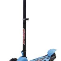 New Sports 3-Wheel Scooter Blau, klappbar, 110mm