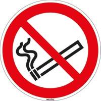 Hinweisschild Rauchen verboten 20cm Folie