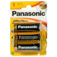 PANASONIC Batterien Alkaline Power Mono 2er Blisterkarte, 12 Pack= 24 Stück