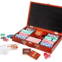 Natural Games Pokerset im Holzkoffer mit 200 Chips