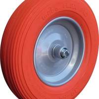 MÜBA wheel D.400x100, polymer, with ball bearing/axle