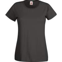 Fruit of the Loom Lady Fit Valueweight T, XS-XXL, dunkelgrau charcoal, 204 Stück