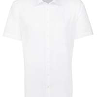 Seidensticker REGULAR Kurzarm-Hemd, Fil-à-Fil, Kent-Kragen, weiß, Größe/Kragenweite 48, verfügbar 5 Stück