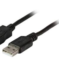 Удлинительный кабель USB 2.0 Classic USB A штекер на USB A гнездо черный 50 см
