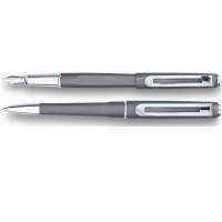 Diplomat Schreibgeräte-Set Füllhalter und Kugelschreiber me-pen Grau