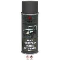 MFH Army Farbspray, NATO GRÜN, matt, 400 ml (= 12,25€/Liter)
