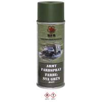 MFH Army Farbspray, NVA GRÜN, matt, RAL6003, 400 ml (= 12,25€/Liter)
