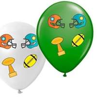 25x Luftballons Ballons Super Bowl Deko Dekoration  Party Set American Football